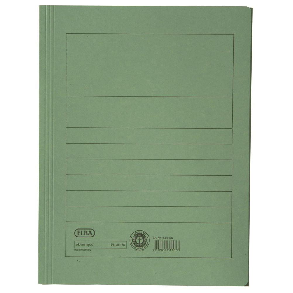 Elba Document Wallet, Single Pocket, A4, Paper, Green