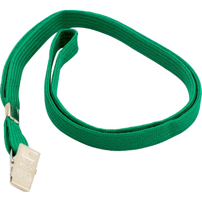 Roco Lanyard ID Holder, String, Iron Clip, Green