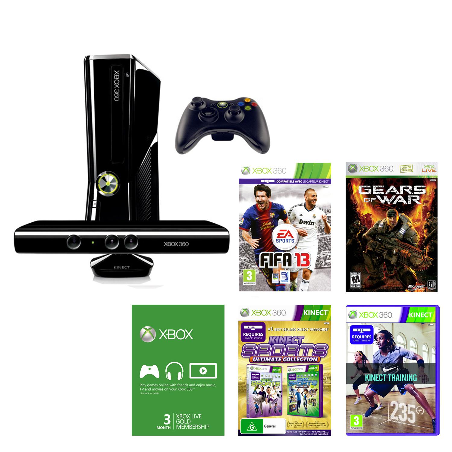 Microsoft Xbox 360 250 GB Black Jarir Bookstore KSA