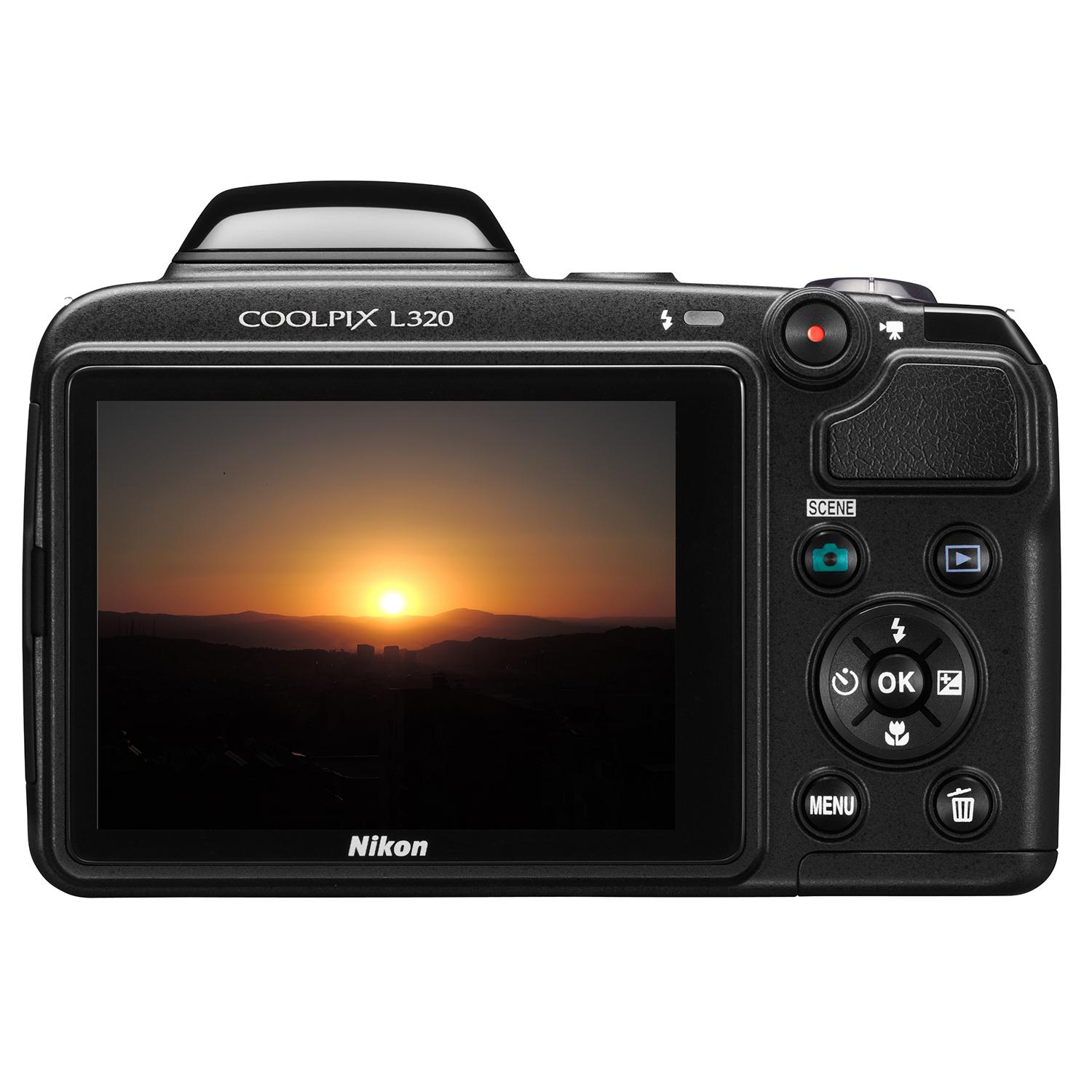 Nikon CoolPix L320 Point and Shoot Camera 16.1 MP - Jarir