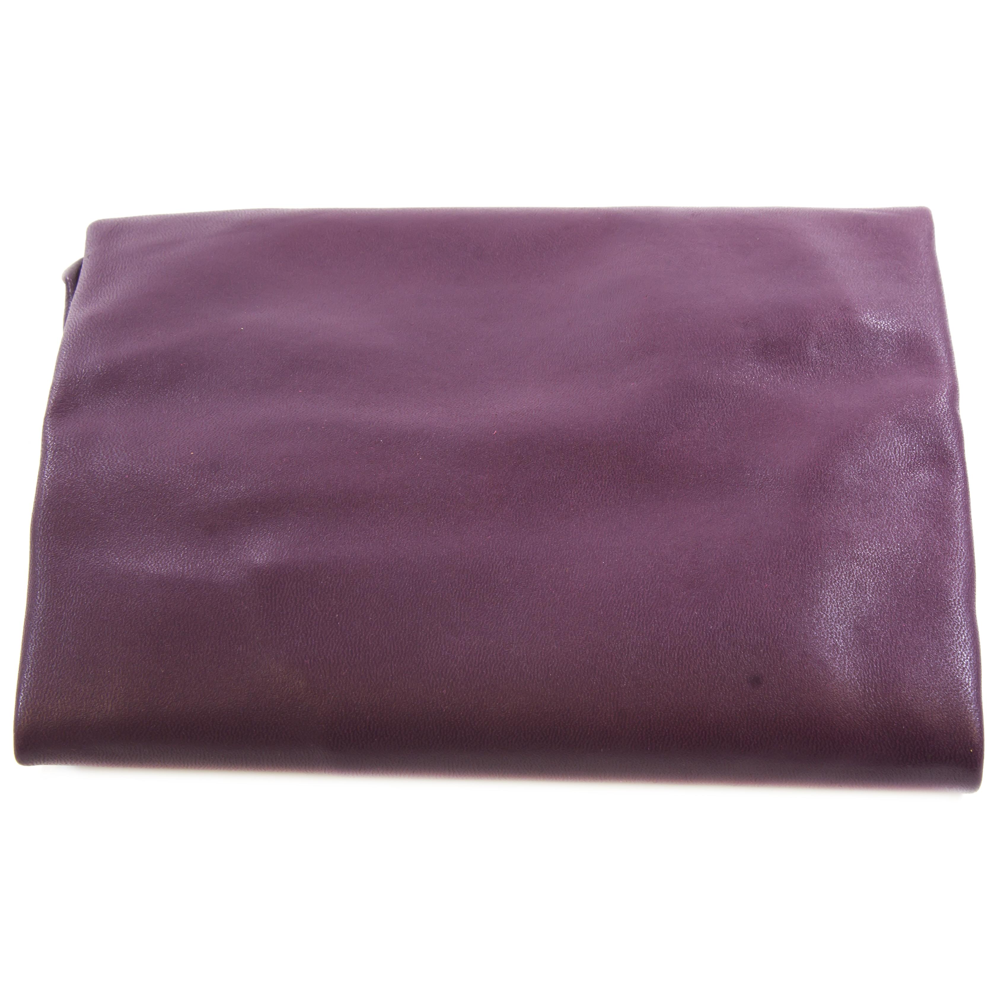 Sheep Natural Leather, Violet, 0.5 sqm