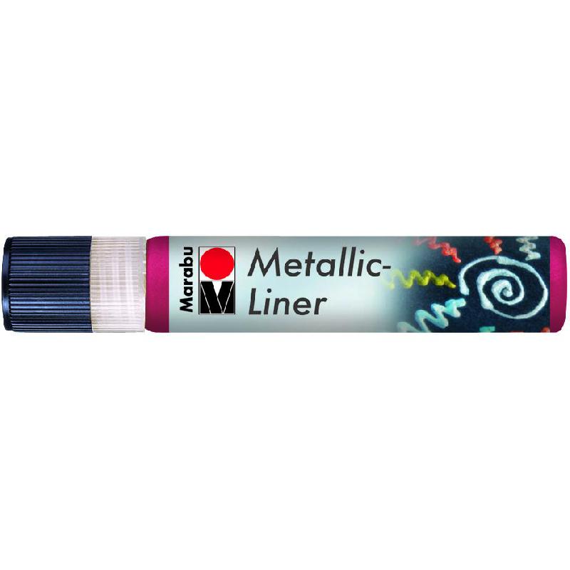 Marabu Metallic-Liner Fabric Painting Outliners | Silk & Fabric Painting | Fabric Paints & Accessories | Arts & Crafts