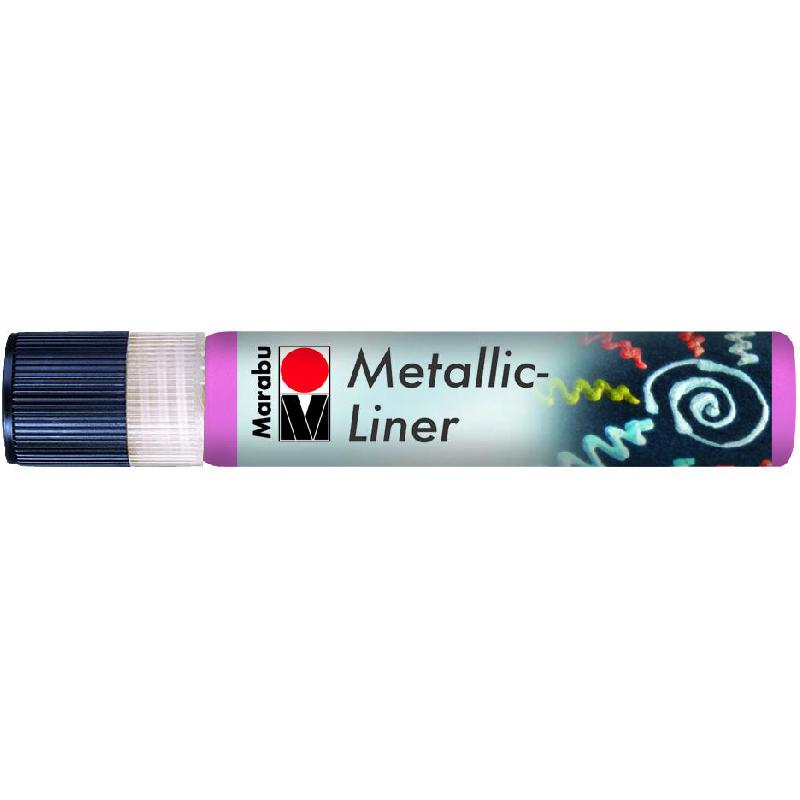 Marabu Metallic-Liner Fabric Painting Outliners | Silk & Fabric Painting | Fabric Paints & Accessories | Arts & Crafts