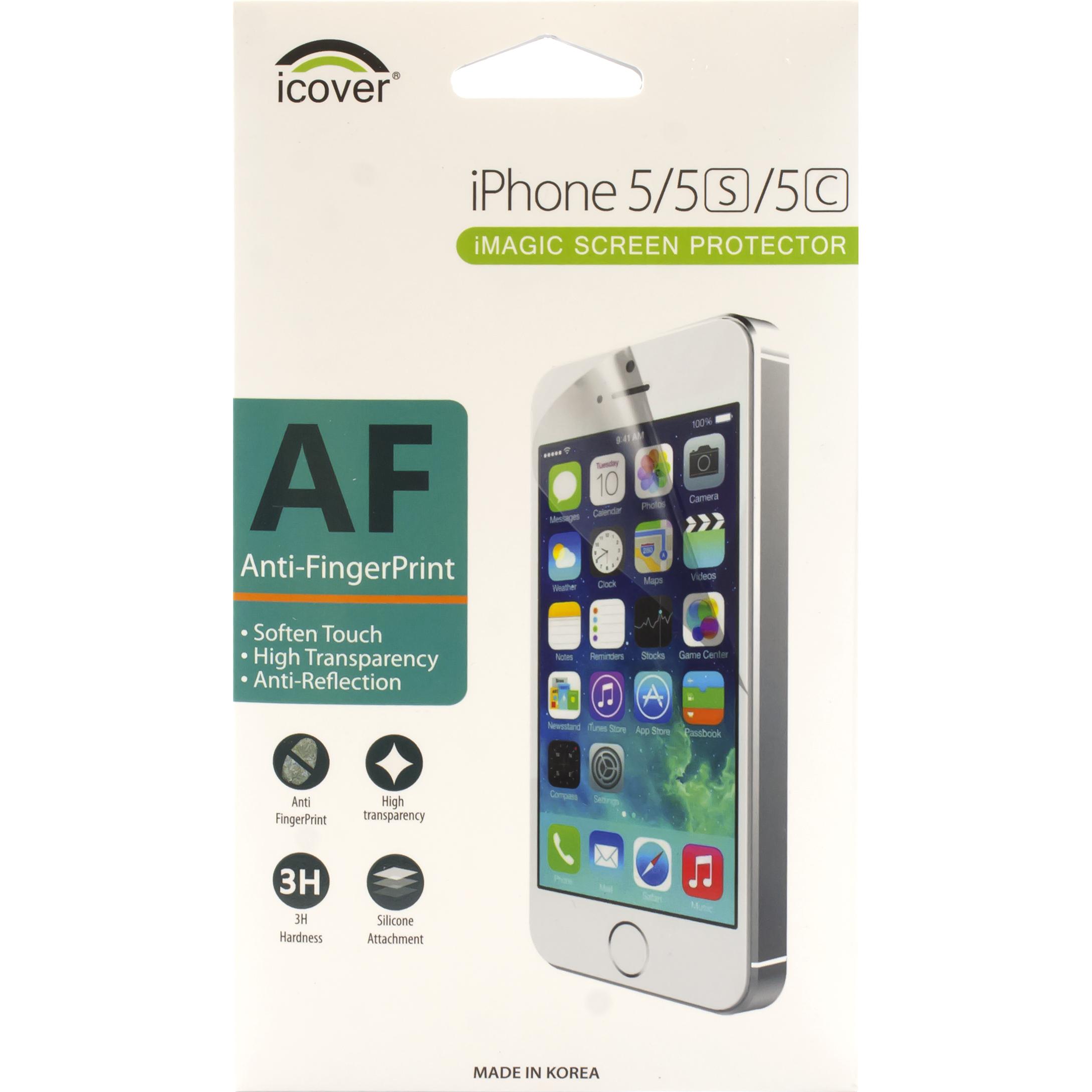 iCover Antifingerprint, High Transparency Smartphone Screen Protector for iPhone SE (1st Gen