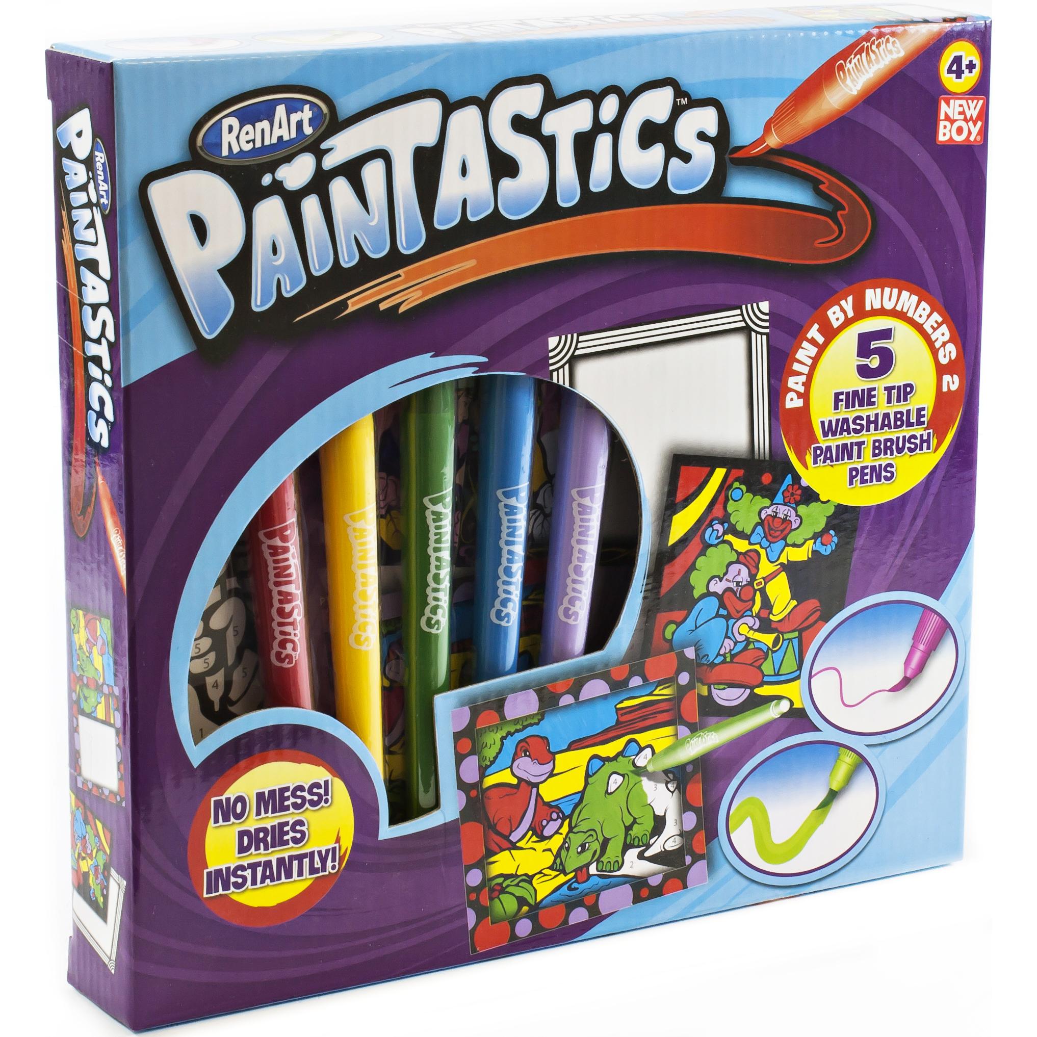 RenArt PainTastics Paint by Numbers 2 Brush Pen Hyperspace Gold Jarir