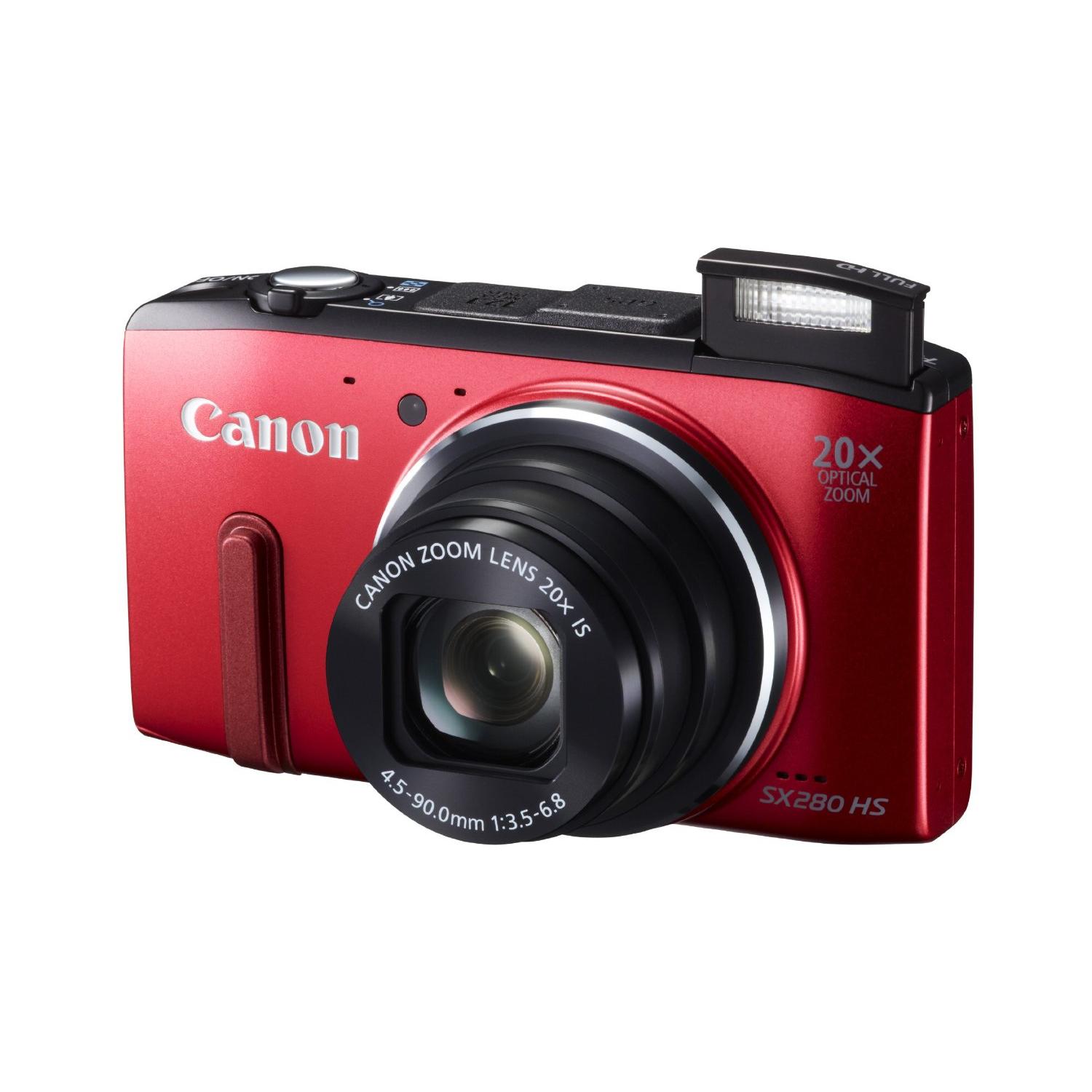 Canon PowerShot SX280 Point and Shoot Camera 12.1 MP Red - Jarir