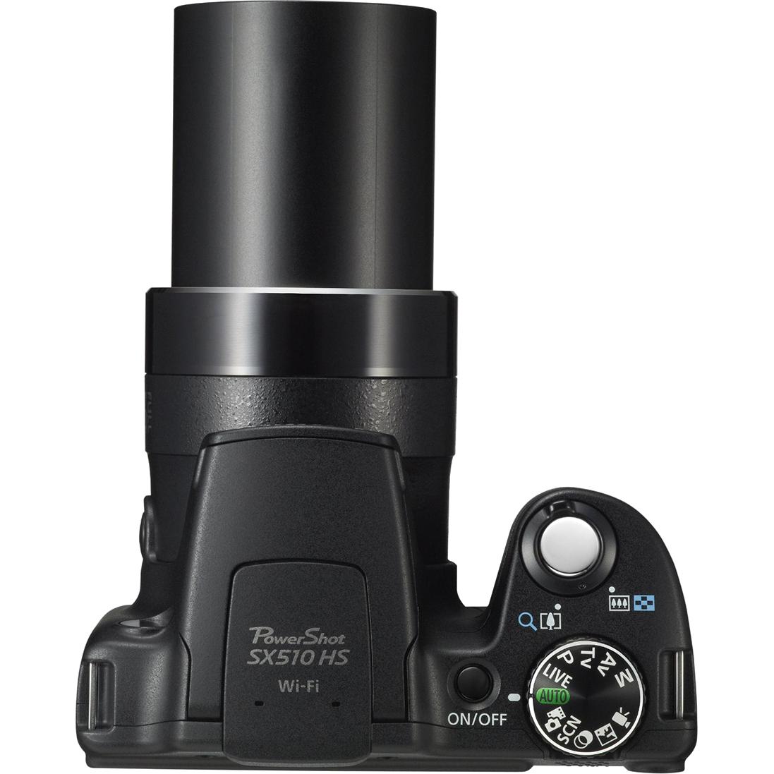 Canon PowerShot SX510 HS Bridge Camera 12.1 MP Black - Jarir