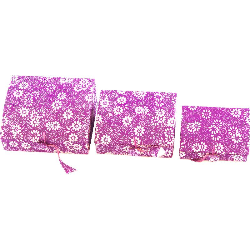 Box with Lid, Floral Paper Mache Paper Craft Supply Jarir Bookstore KSA