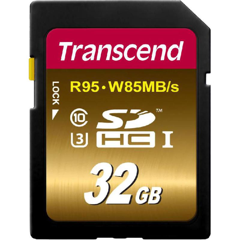 Transcend UHSI U3X SDHC Card, 32 GB, Class 10 Max 94 Mbps Speed