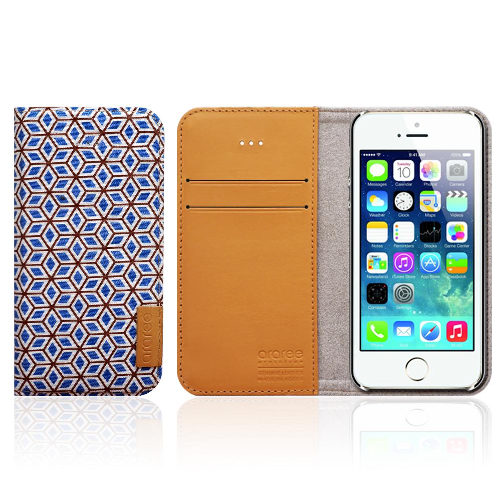 Araree Diary Cube Flip Cover Mobile Case for iPhone 5/iPhone 5s/iPhone