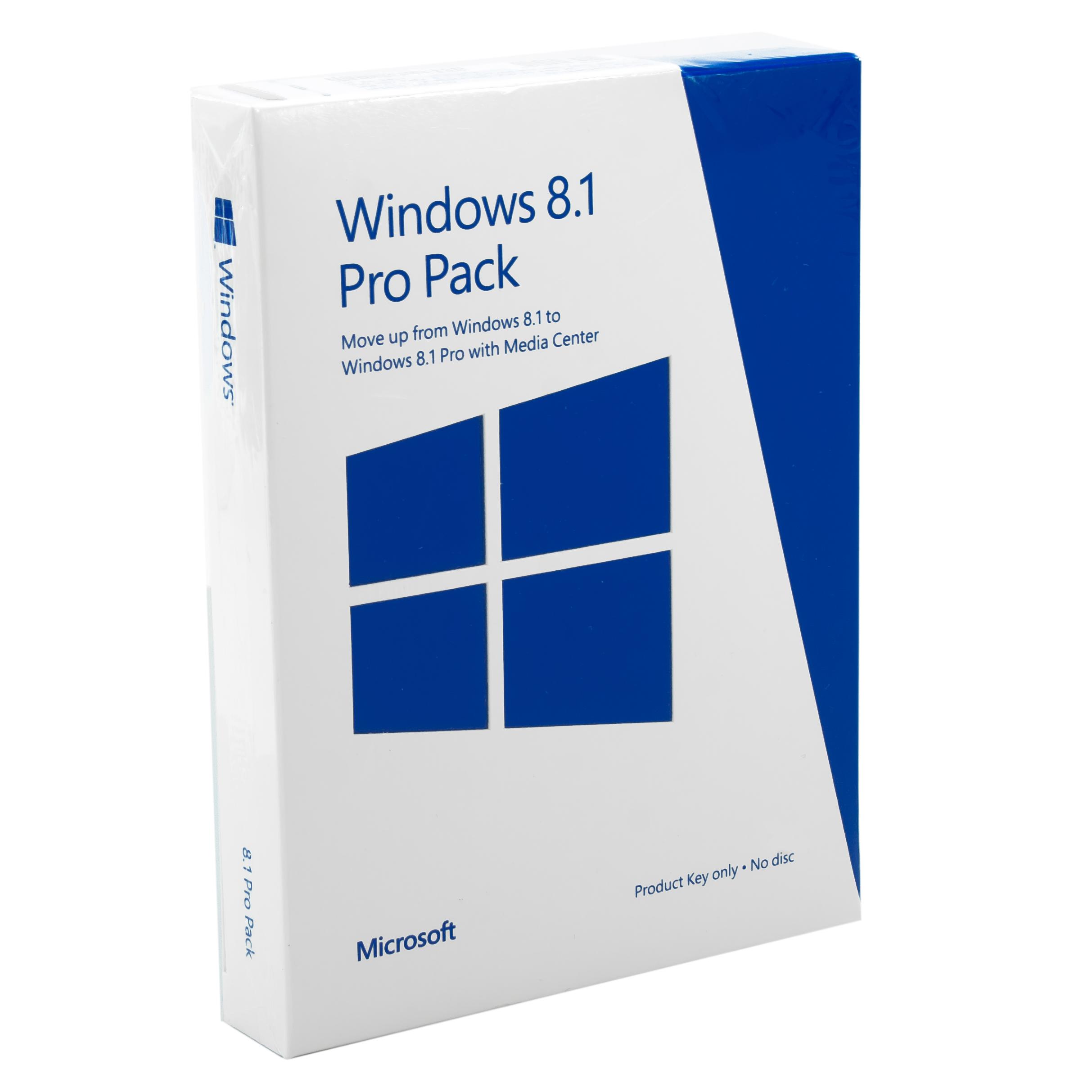 Microsoft Windows 8.1 Pro Pack (Upgrade) English 1 User Product Key