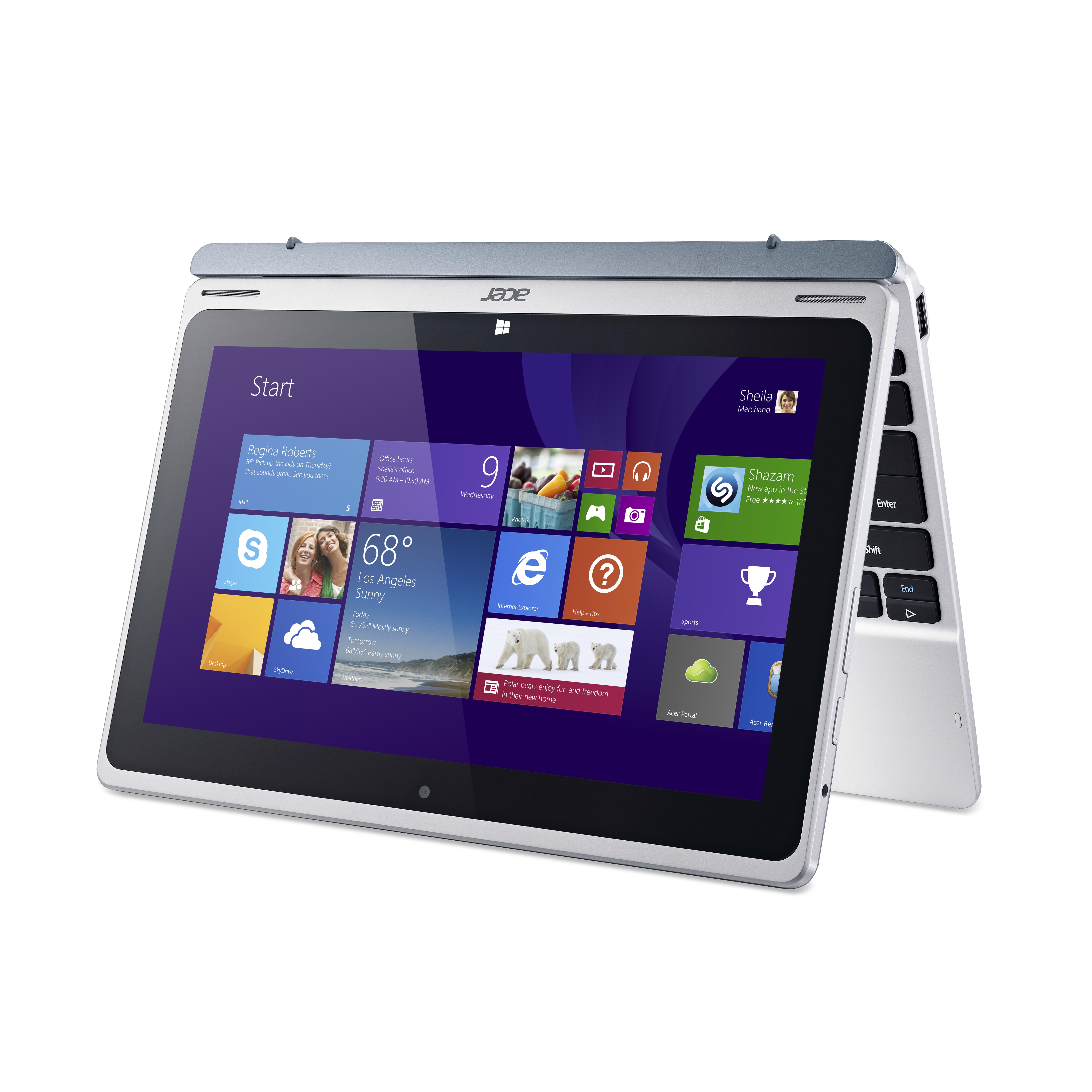 Acer 2-in-1 Laptop - Detachable Intel Atom Z3745 10.1" 2 GB RAM Windows ...