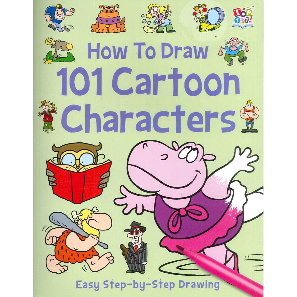 How to draw 101 Cartoon Characters - Jarir.com KSA