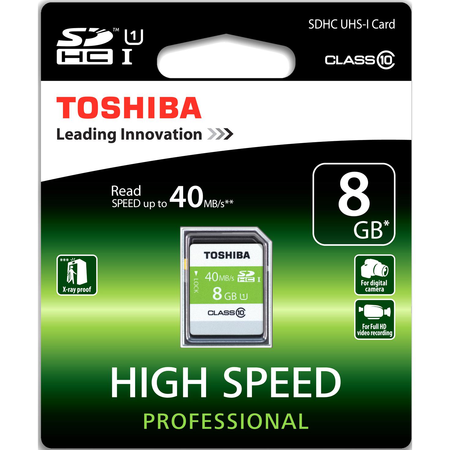 Toshiba HS Professional SD Card 8 GB Jarir Bookstore KSA