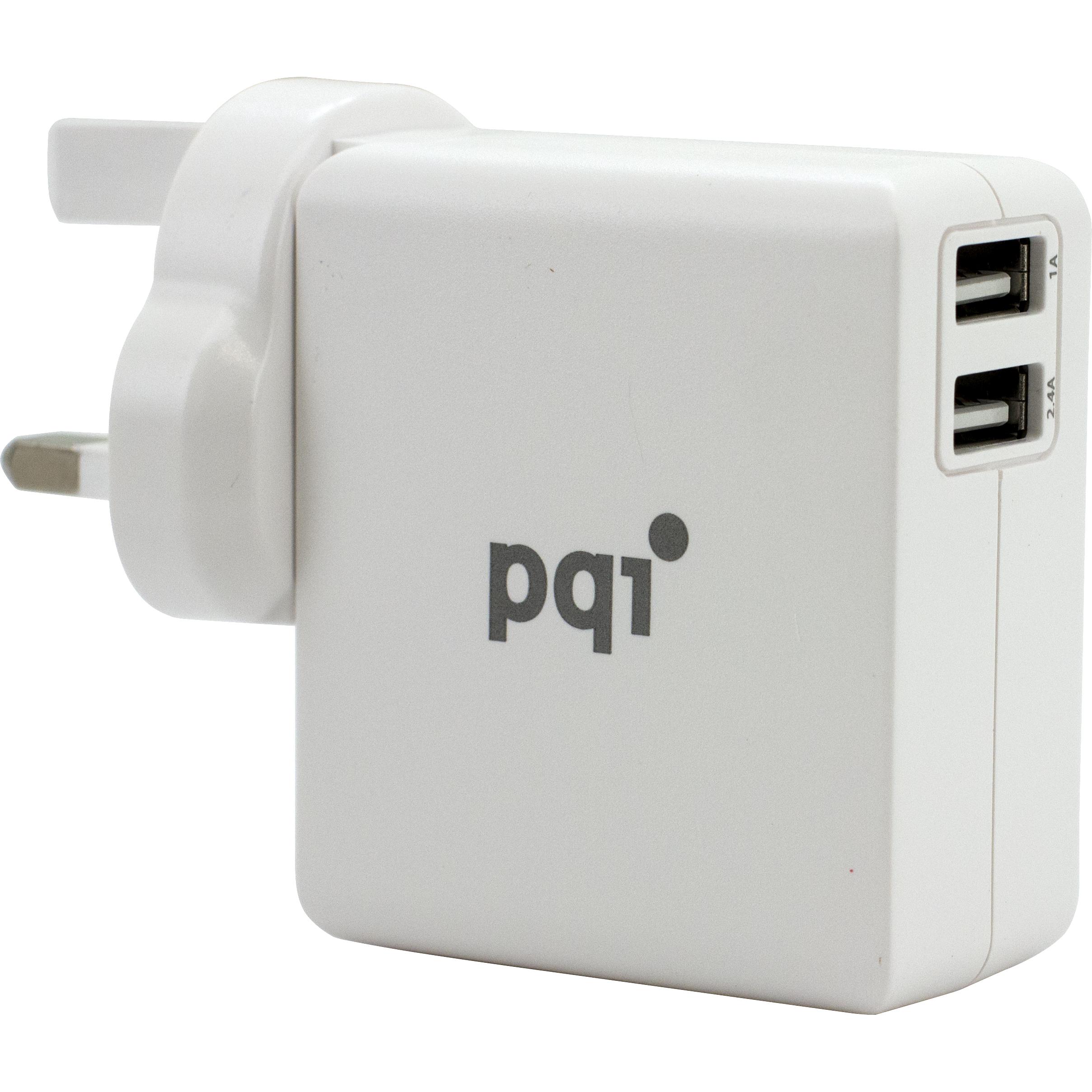 PQI i-Charger Mini USB Home Charger, Fast Battery Charging, 18 Watts ...