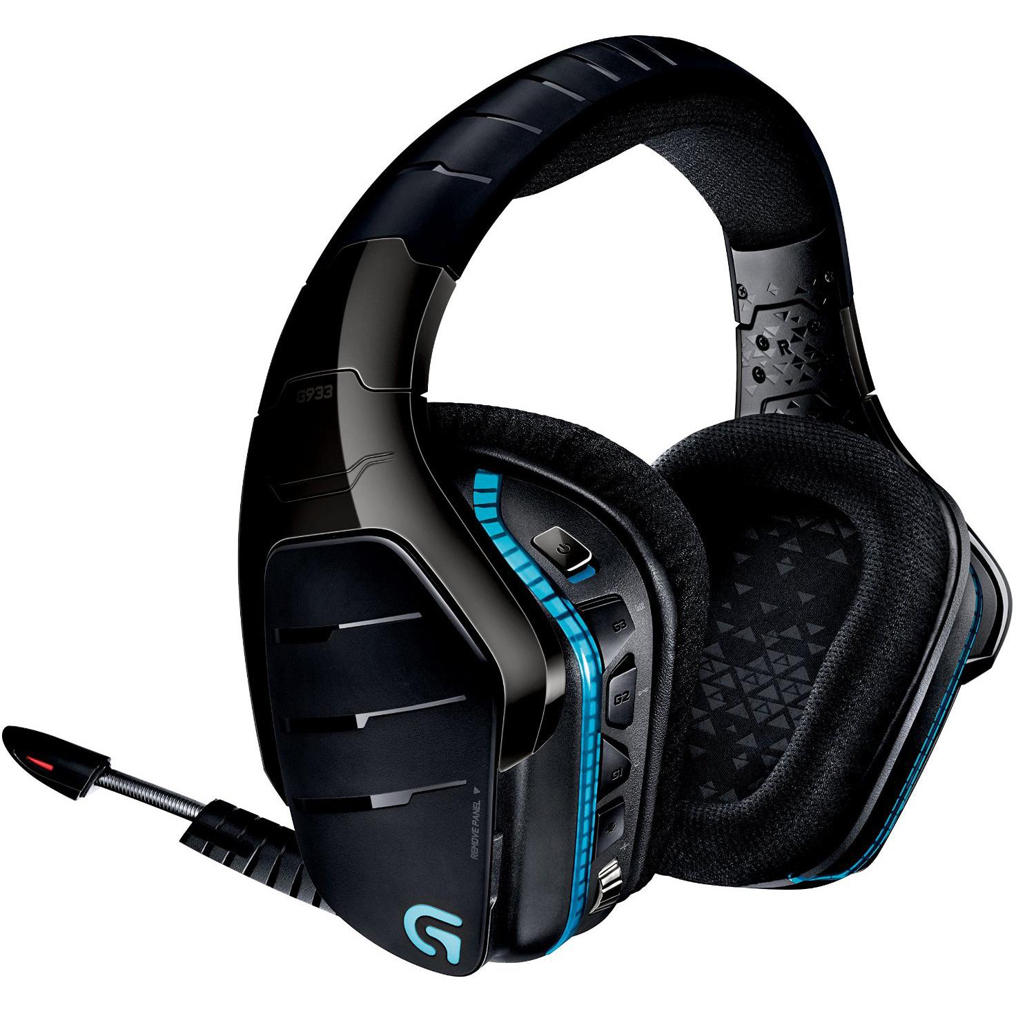 Logitech G933 Gaming Headset Wireless Black Jarir Bookstore KSA