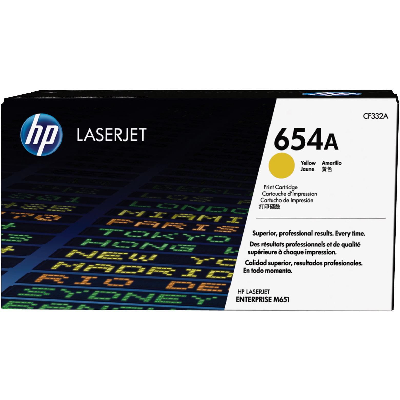HP 654A Laser Toner Yellow Jarir Bookstore KSA