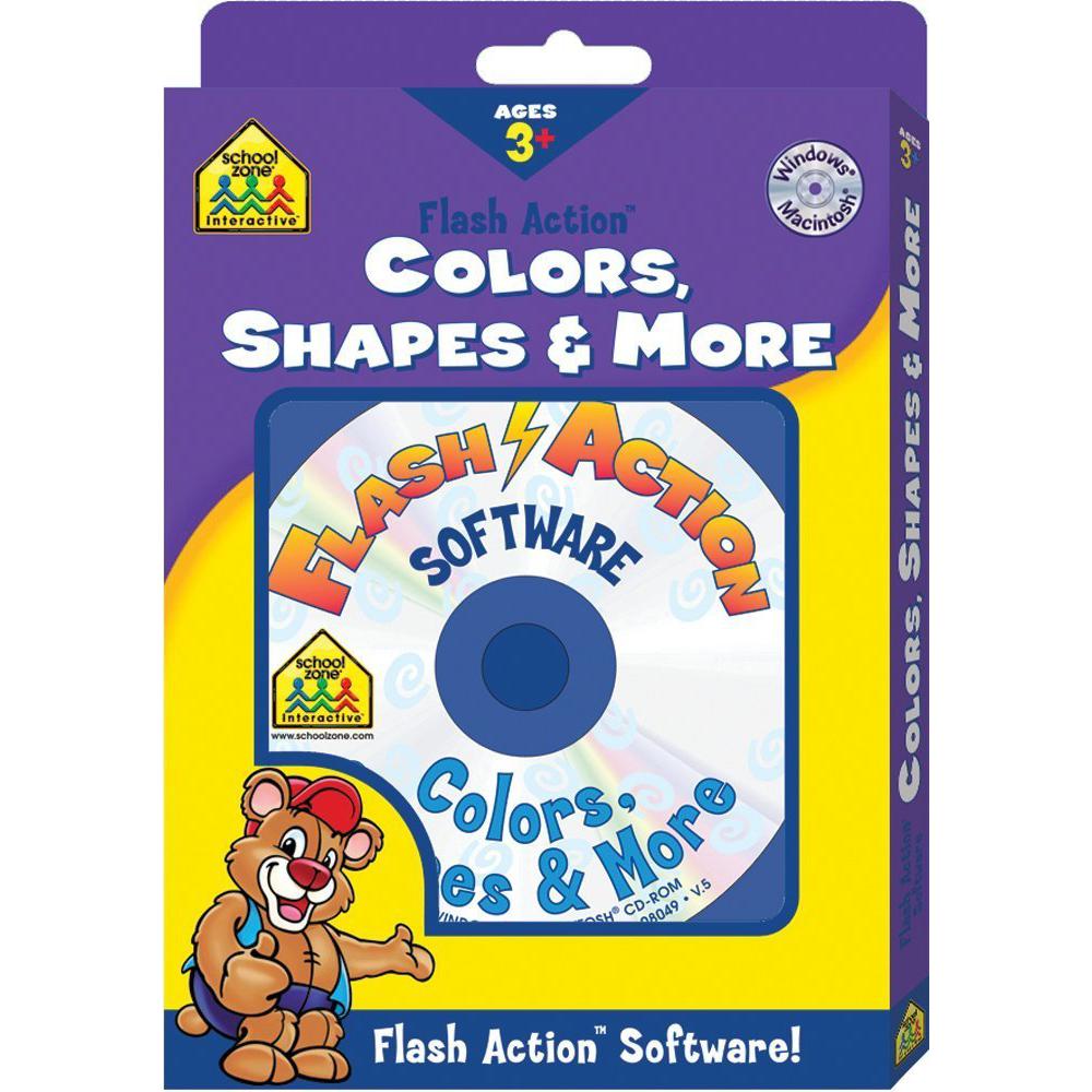 Flash Action Colors Shapes And More | Children Books | English Books | Children - Preschool (1-5) | Global Shipping | Children Home Learning (3 - 5)