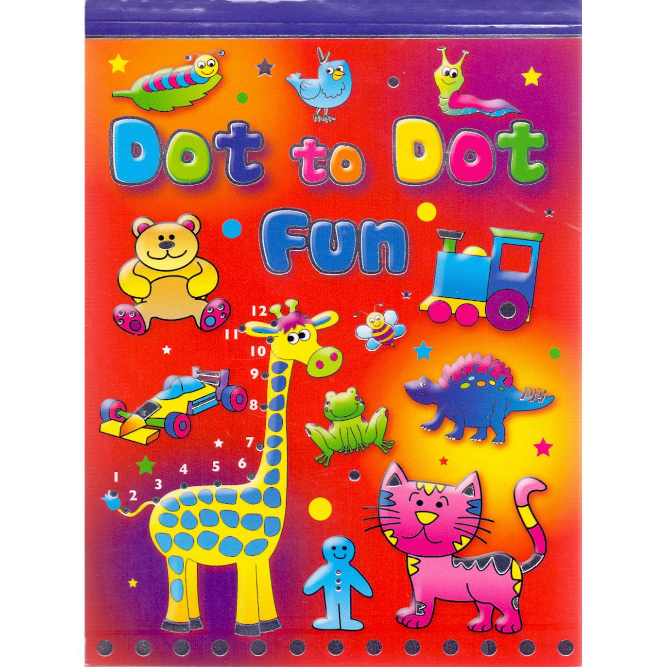 Colouring Dot to Dot Fun | الأطفال | الكتب الانجليزية | كتب أطفال 10 سنوات فأكثر | كتب توصيل النقاط لﻼطفال (5 - 8)