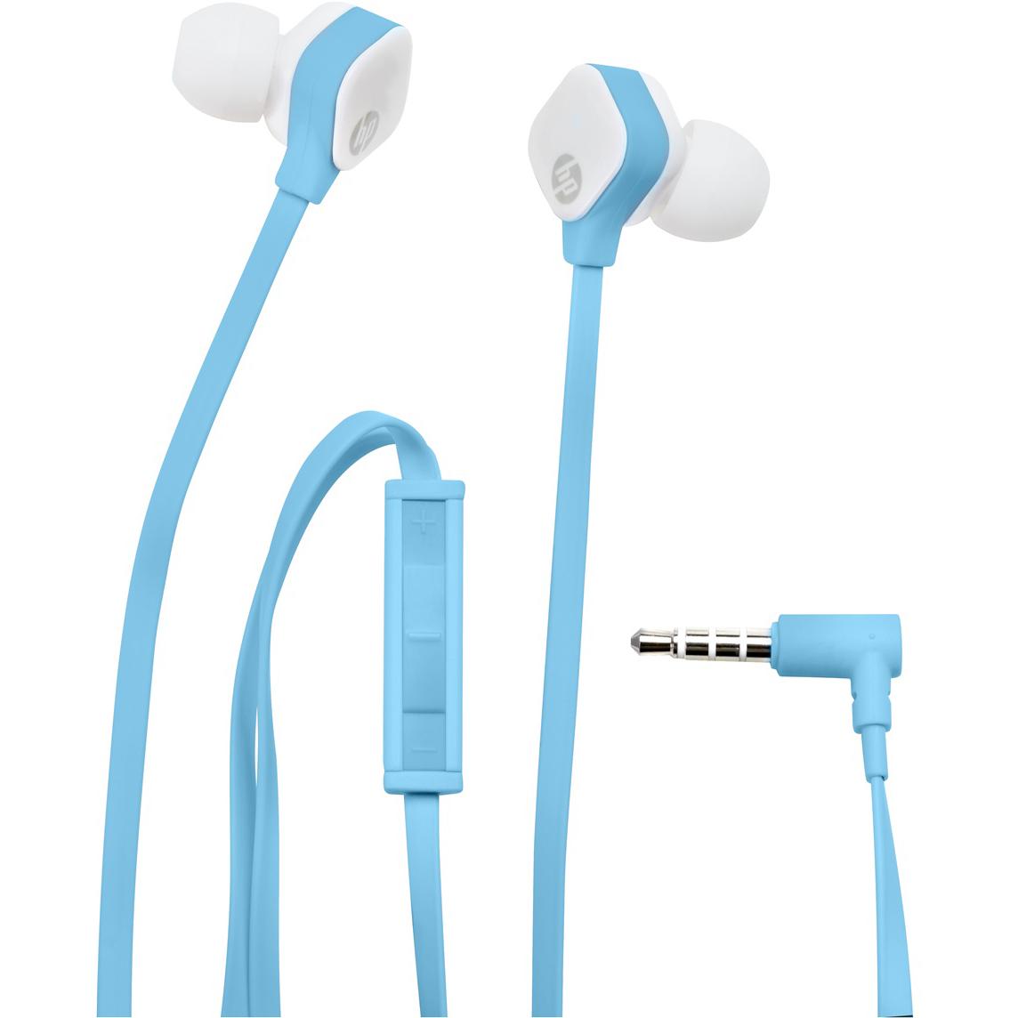 HP H2310 InEar Earphones Wired Sky Blue Jarir Bookstore KSA