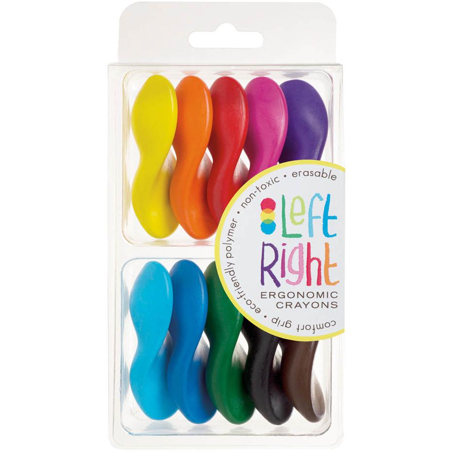 OOLY Left Right Comfort Grip, Ecofriendly Polymer, Nontoxic, Erasable