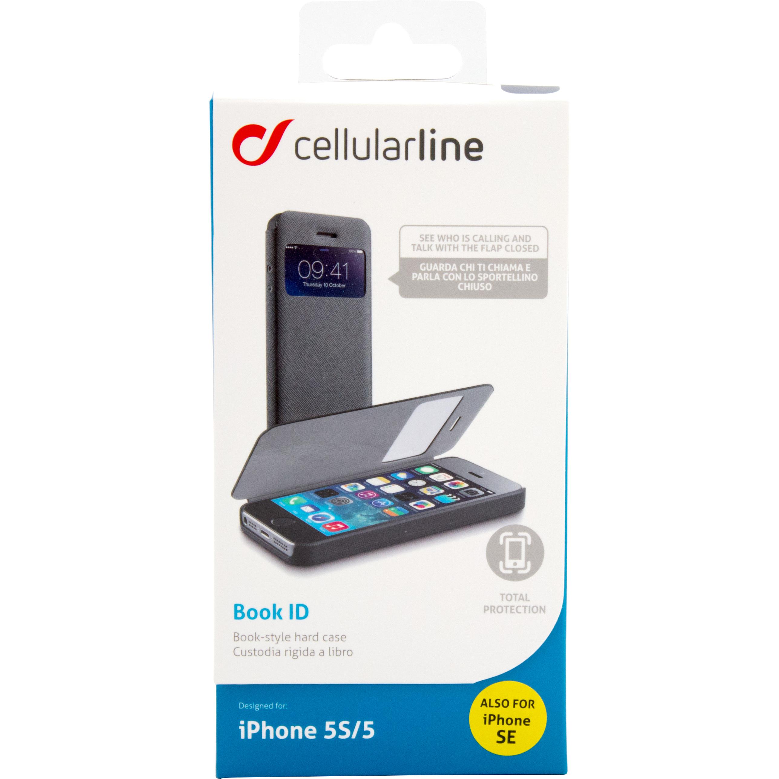 Cellularline Flip Cover Mobile Case for iPhone 5/iPhone 5s/iPhone SE ...