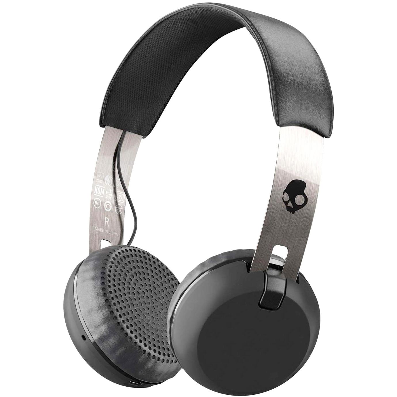 Skullcandy Grind Wireless OnEar Headphones Bluetooth Black/Chrome