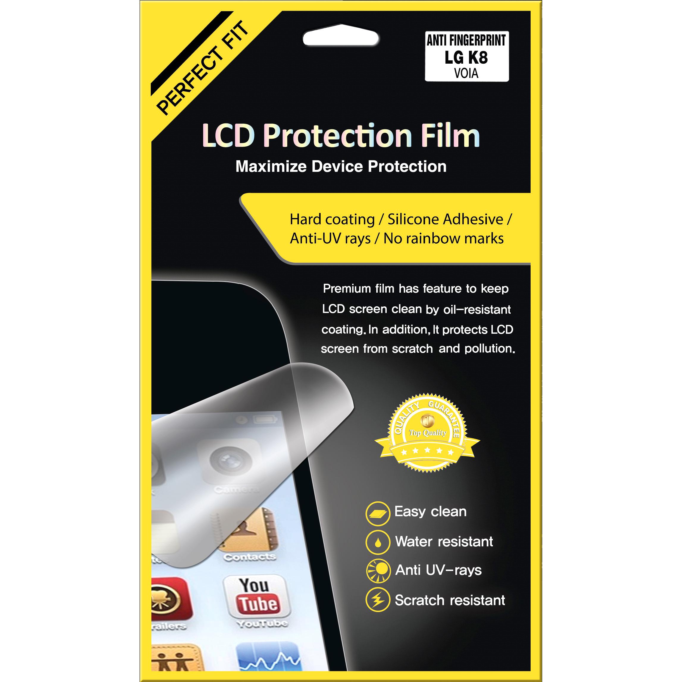 Antifingerprint, Hard Coating, AntiUV Smartphone Screen Protector for