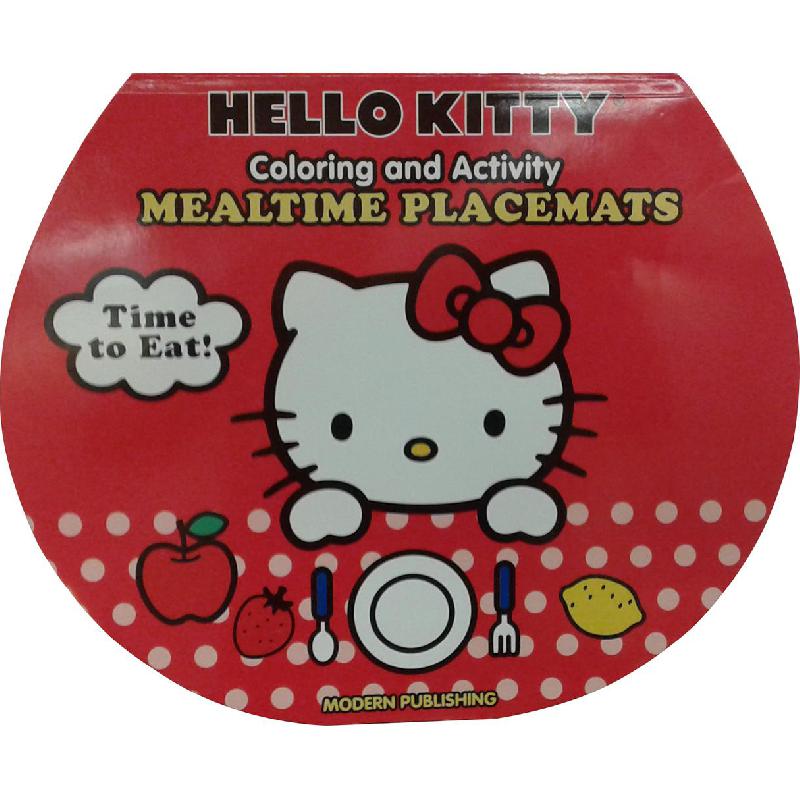 Coloring and Activity Mealtime Placemats هيلو كيتي مكتبة جرير السعودية