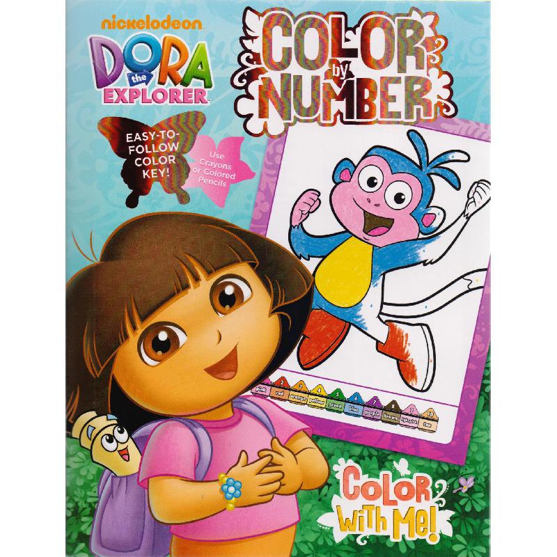 Color by Number, Color with Me! Dora The Explorer Staffs of Nickelodeon ...