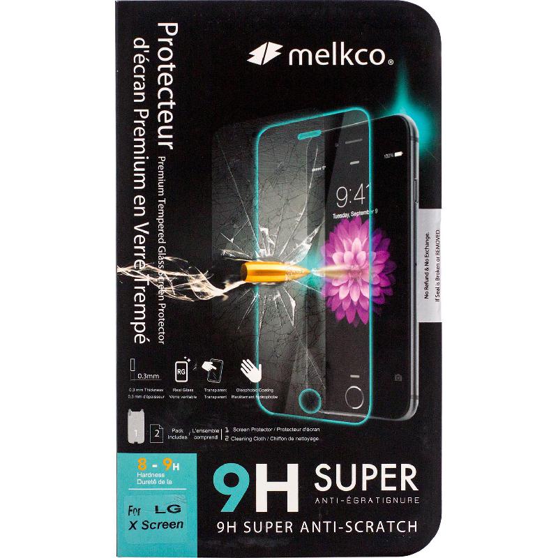 Melkco Tempered Glass Clear Finish Smartphone Screen Protector for LG