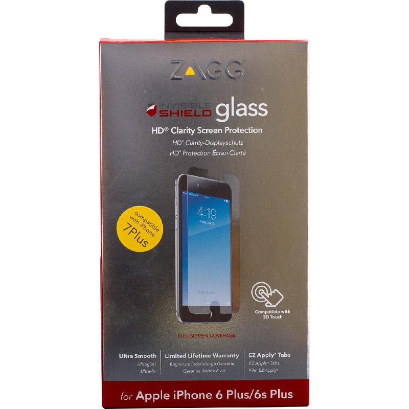 Zagg Invisible Shield Tempered Glass, Clear Finish Smartphone Screen