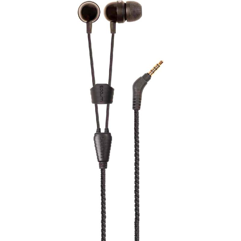 Wraps InEar Earphones Wired Black Noir Jarir Bookstore KSA