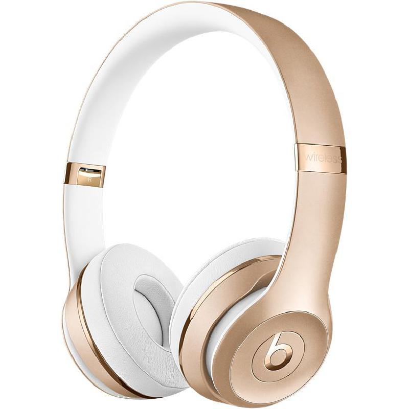 Beats Solo3 Wireless OnEar Headphones Bluetooth/Wired (Optional) Gold Jarir Bookstore KSA