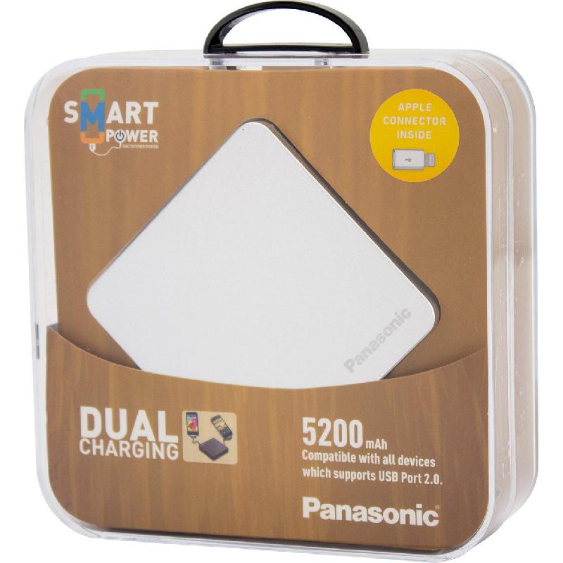 Panasonic Smart Power 5200 Power Bank Charger Fast Battery Charging