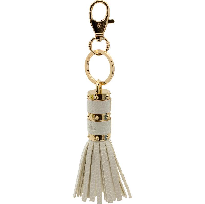 Tassel Keychain, White