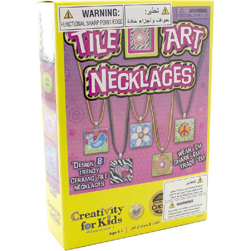 Creativity for Kids Tile Art Necklaces Craft Activity Kit Jarir