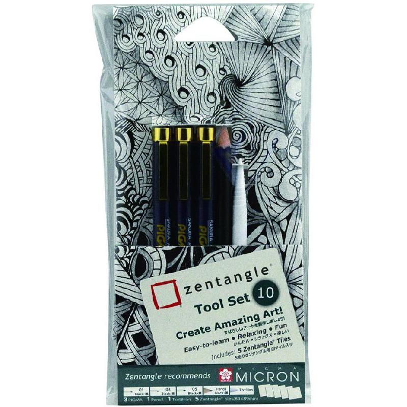 Sakura Pigma Micron Zentangle Drawing Set | Engineering Supplies | Arts & Crafts | Technical Pens & Accessories
