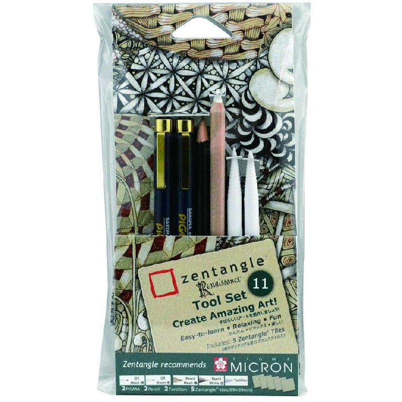 Sakura Pigma Micron Zentangle: Renaissance Drawing Set | Engineering Supplies | Arts & Crafts | Technical Pens & Accessories