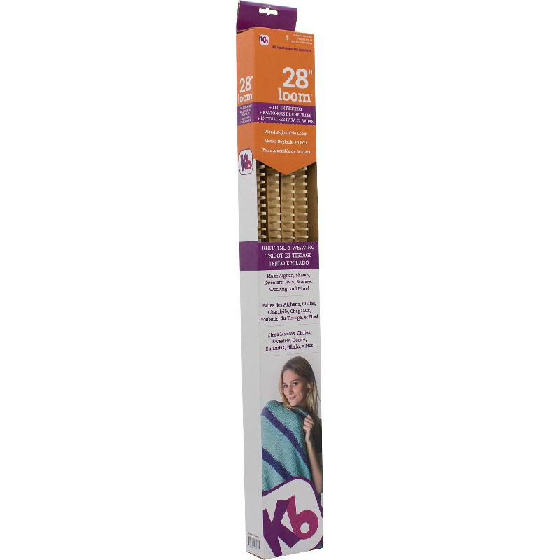 Authentic Knitting Board 28" Loom Craft, Zippy Extender, Natural