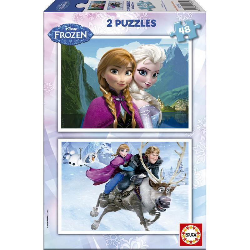 Educa 2 Puzzles Disney Frozen Picture Puzzle 48 Pieces - Jarir ...
