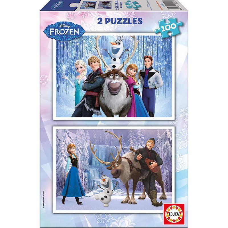 Educa 2 Puzzles Disney Frozen Picture Puzzle 100 Pieces - Jarir ...