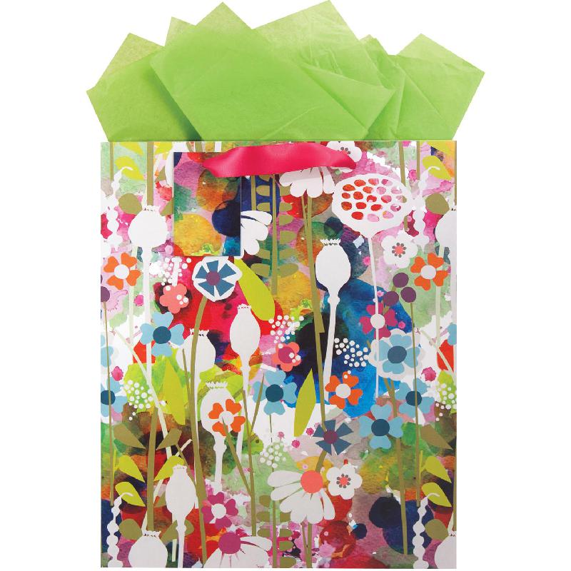 The Gift Wrap Company Gift Bag, Marthas Madras, Small, Assorted Color