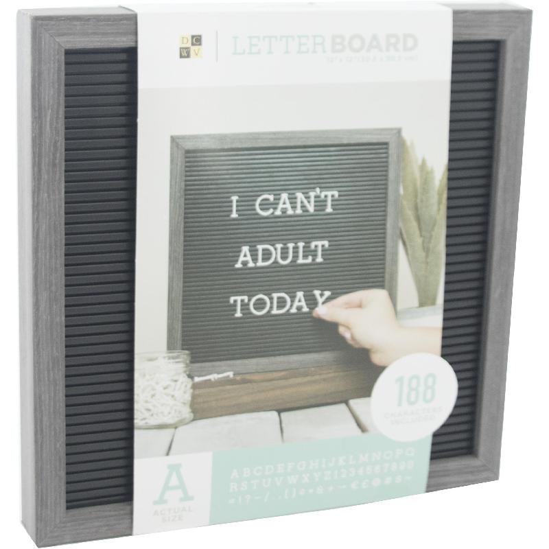 Tableau à Lettres Sans Cadre DCWV - 15x7 Pouces, Bois Clair, Par American Crafts