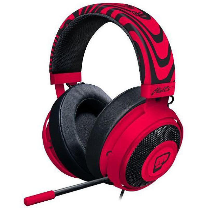 Razer Kraken Pro V2 Gaming Headset Wired Neon Red Jarir Bookstore KSA