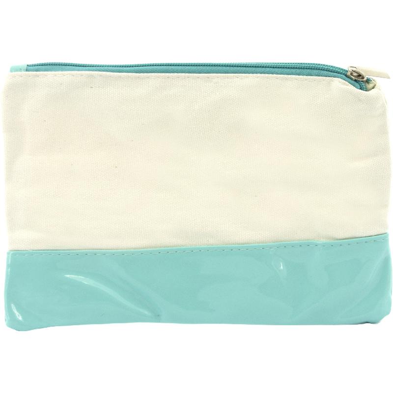 Soft Pencil Case, "The Wonder Girl", 2-tone, White/Green