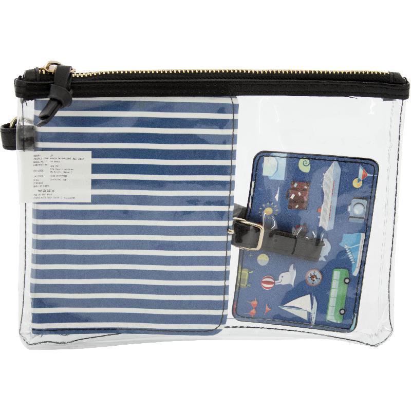Zip Pouch, B5, Blue