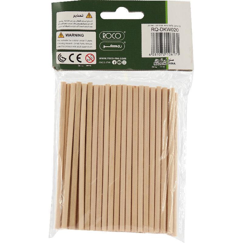 Roco Wooden Round Sticks | Wood Crafts | Toys & Kids Learning | Craft Supplies Roco Wooden Round Sticks | Wood Crafts | Toys & Kids Learning | Craft Supplies