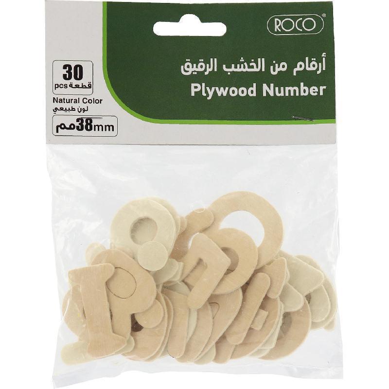 Roco Plywood Number | Wood Crafts | Toys & Kids Learning | Craft Supplies