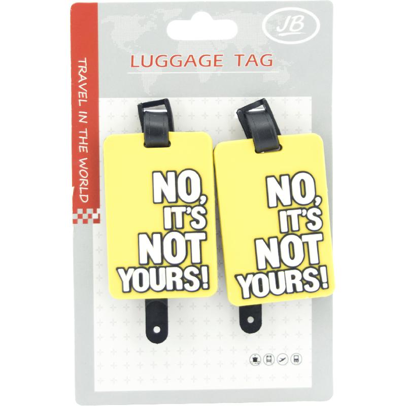 JB I.D. Travel Tag, "No, Its Not Yours!" Luggage Travel Accessory